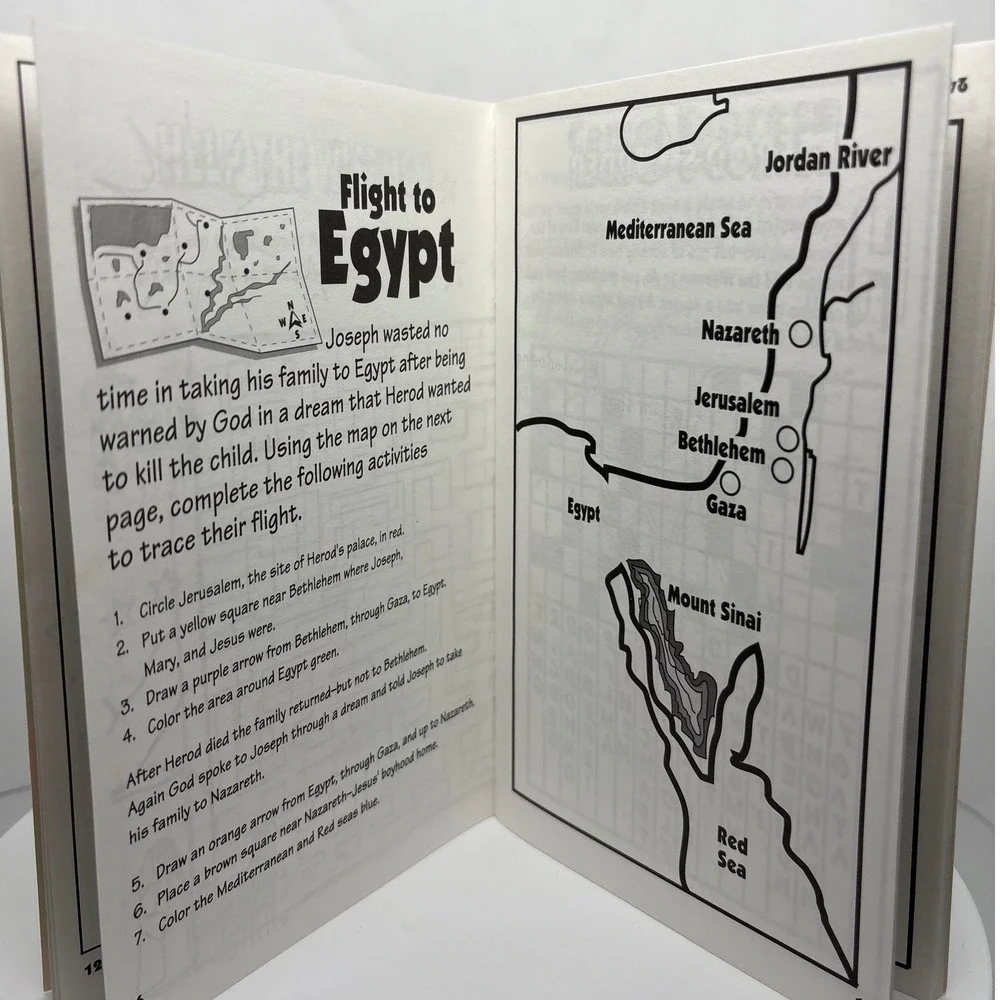 Bible‎ Stories The Story of the Wisemen Activity Book Christmas Puzzles Coloring